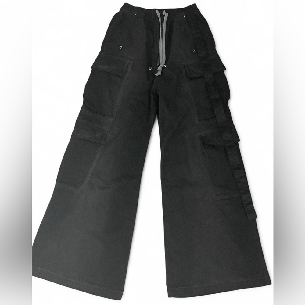Rick Owens DRKSHDW Faded Black Cargo Pants
